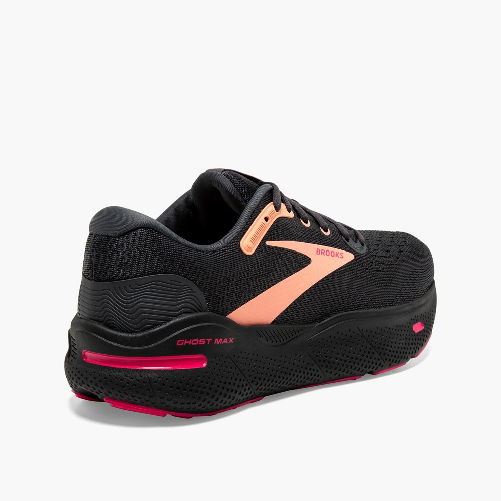 Chaussures Running Route Brooks Ghost Max Noir Femme | ENA-0225519